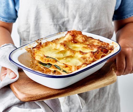 Lasagne de courgettes et fromage frais bio
