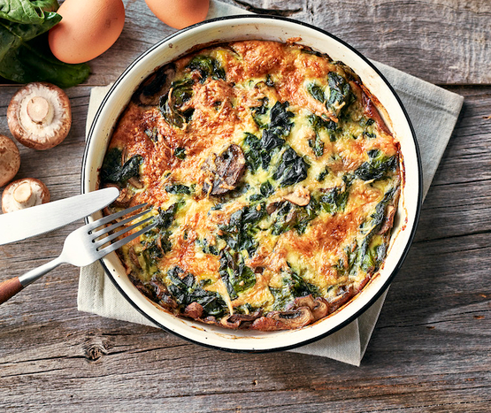 Frittata aux shiitakés bio