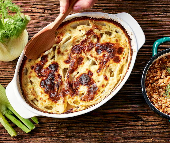 Gratin de fenouil bio