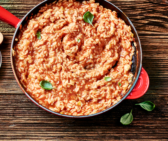 Risotto à la tomate et ricotta bio