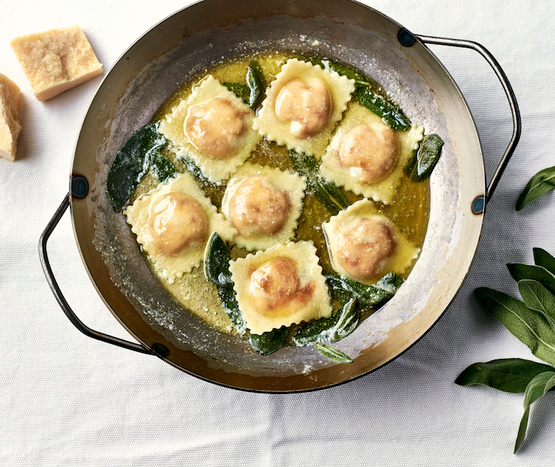 Raviolis au beurre de sauge bio