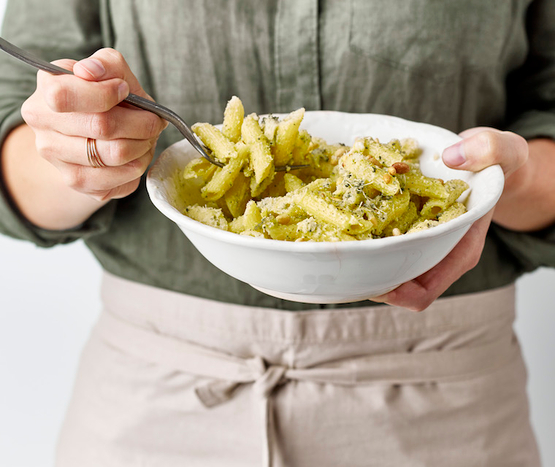 Penne au pesto de brocoli bio