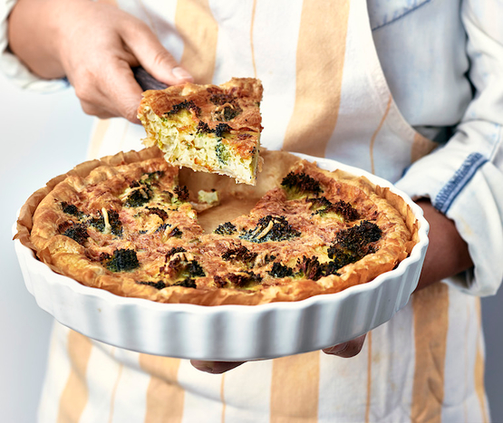 Tarte aux brocolis bio