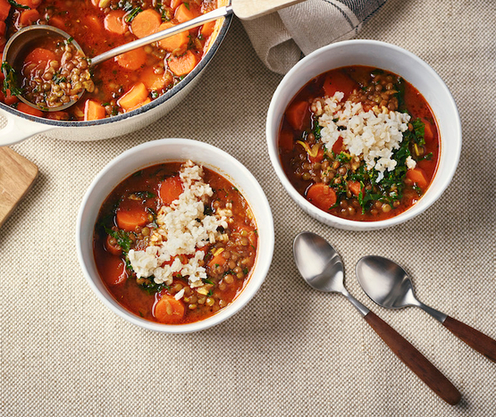 Soupe de lentilles bio