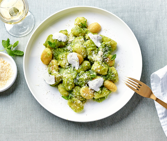 Gnocchi frais au pesto de courgettes bio
