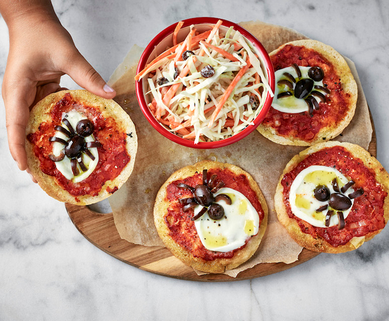 Mini pizza d'halloween bio