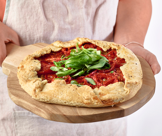 Tarte rustique aux tomates bio