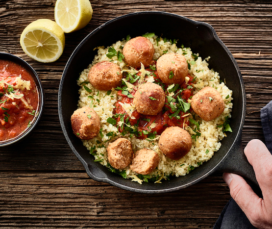 Boulettes veggie à la sauce tomate bio