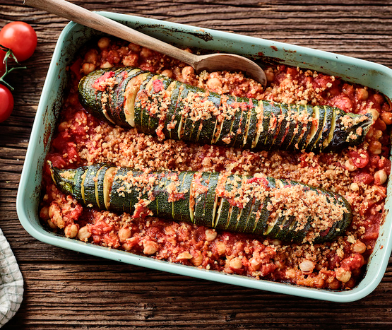 Gratin de courgettes façon Hasselback bio