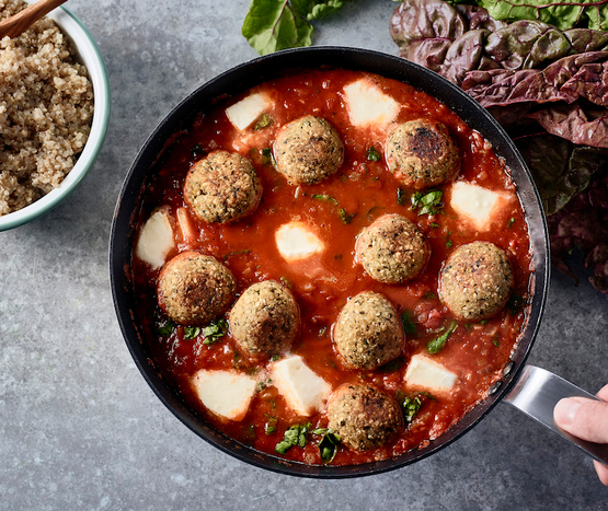 Falafels à la sauce tomate et bettes bio