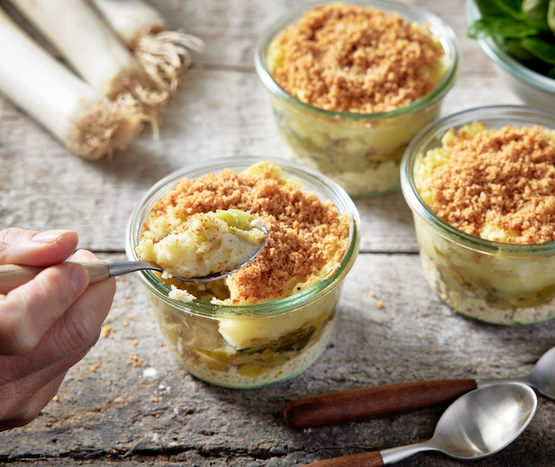 Parmentier végétarien aux poireaux bio