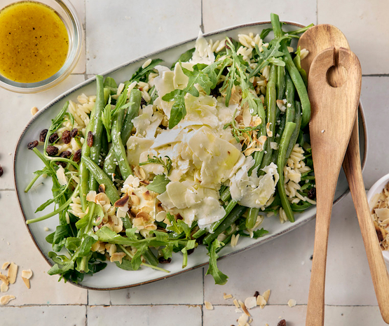 Salade de haricots verts et parmesan bio