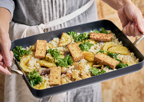 Millet au tofu et légumes rôtis bio