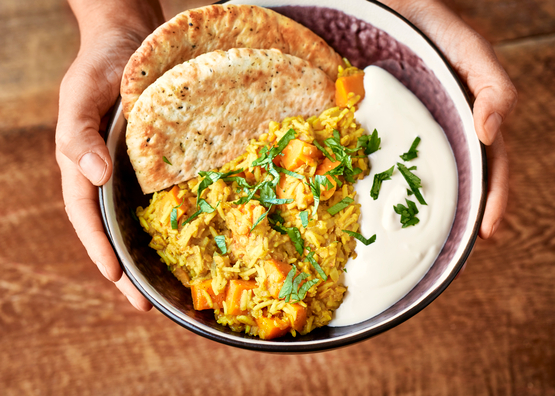 Dahl de patates douces et lentilles bio