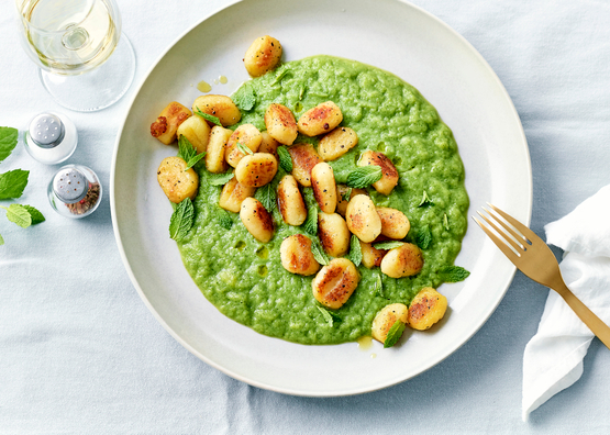 Gnocchi au pesto et à la menthe bio
