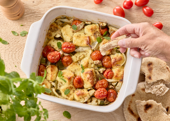 Halloumi grillé à la méditerranéenne bio