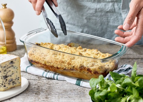 Crumble de chicons au bleu bio