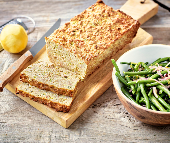 Pain de thon et salade de haricots verts