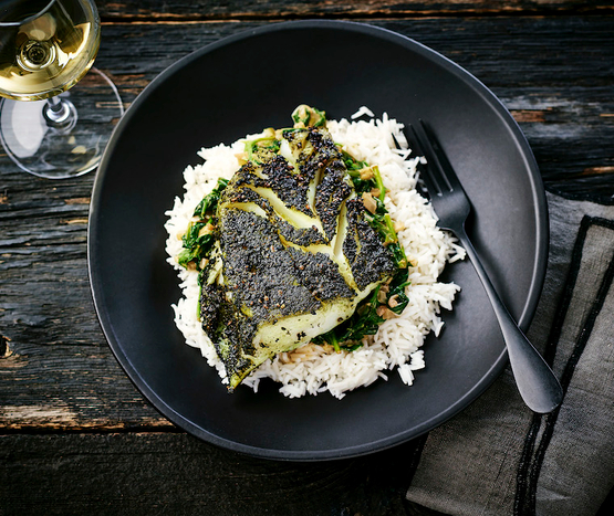 Filet de cabillaud à l'indienne