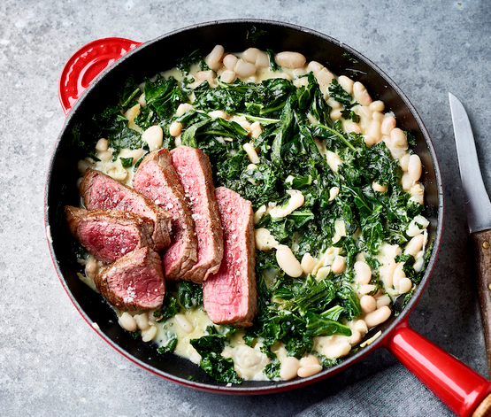 Emincé de boeuf aux bettes