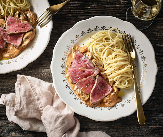 Steak façon Strogonoff