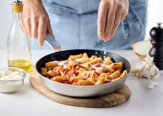 Rigatoni frais all’amatriciana