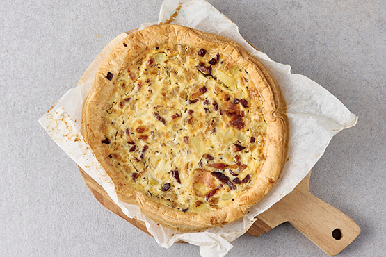 Quiche lardons et reblochon (4 à 6 pers.) Atelier de Max
