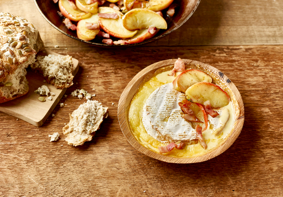 Calendroz rôti aux pommes et lardons