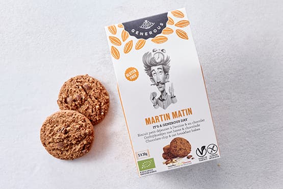 Biscuits petit déjeuner "Martin Matin", sans gluten