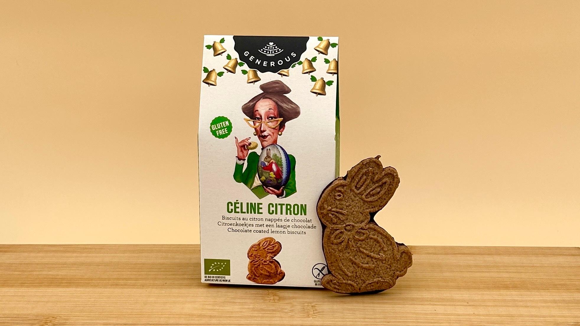 Céline citron met een laagje chocolade, glutenvrij