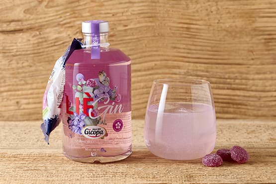 Gin Gicopa à la violette