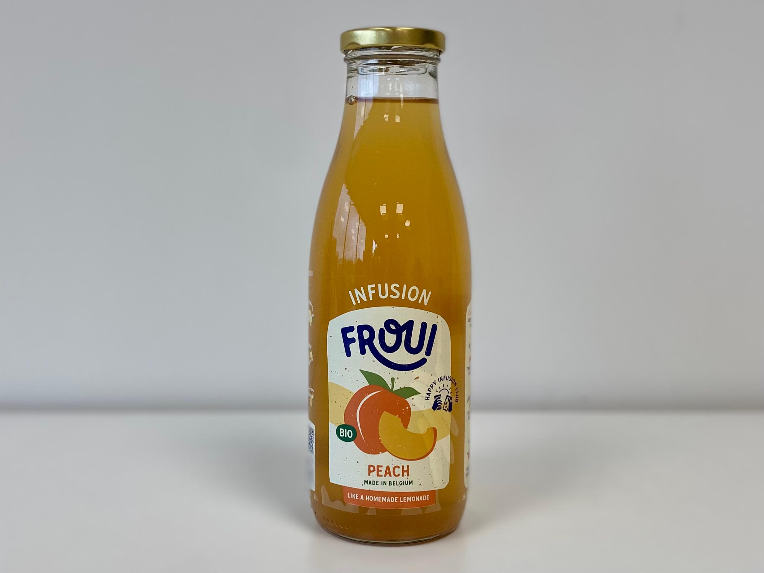 Vruchtendrank met perzik - grote fles