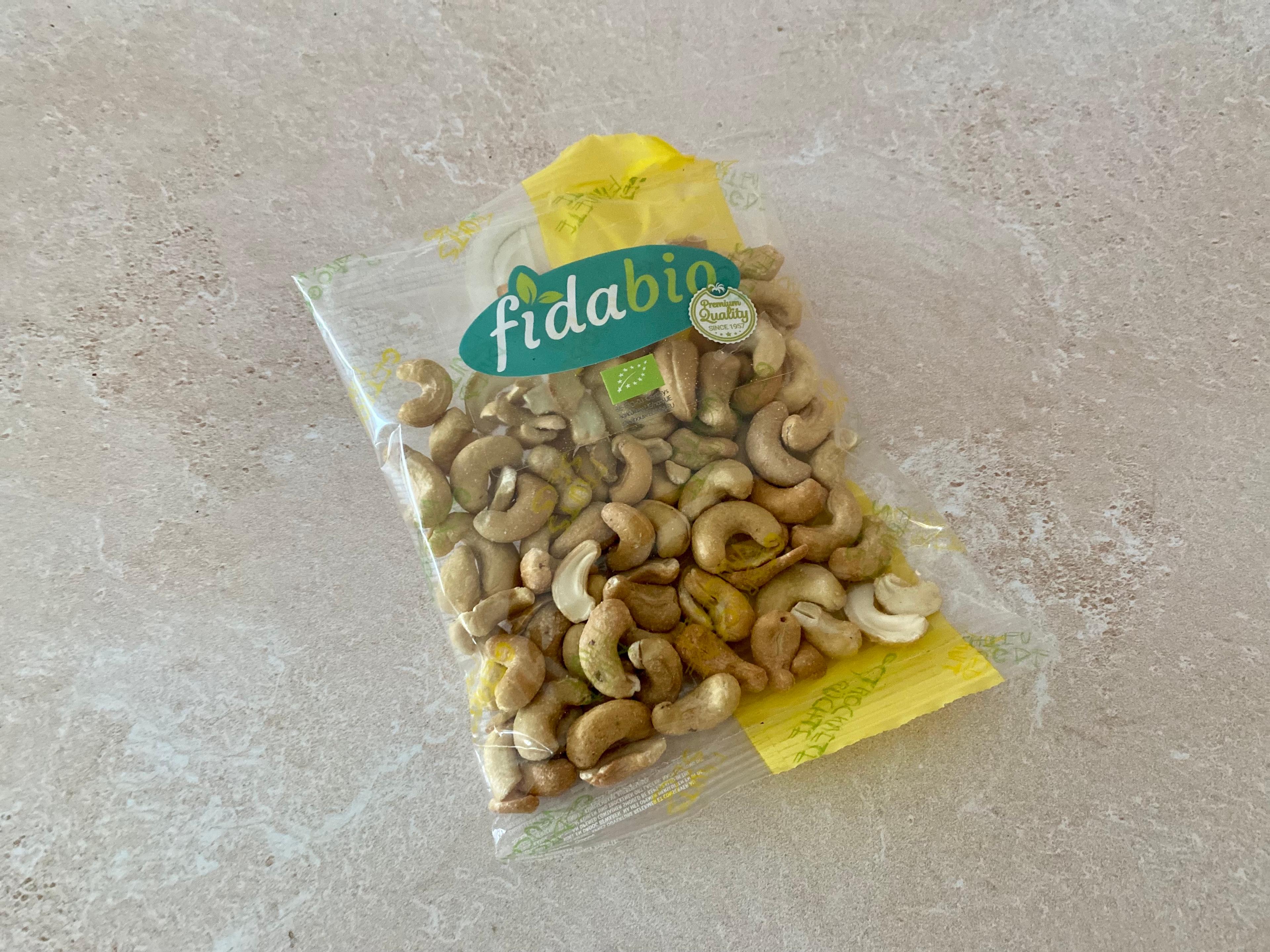 Cashewnoten geroosterd en gezouten, Fidafruit