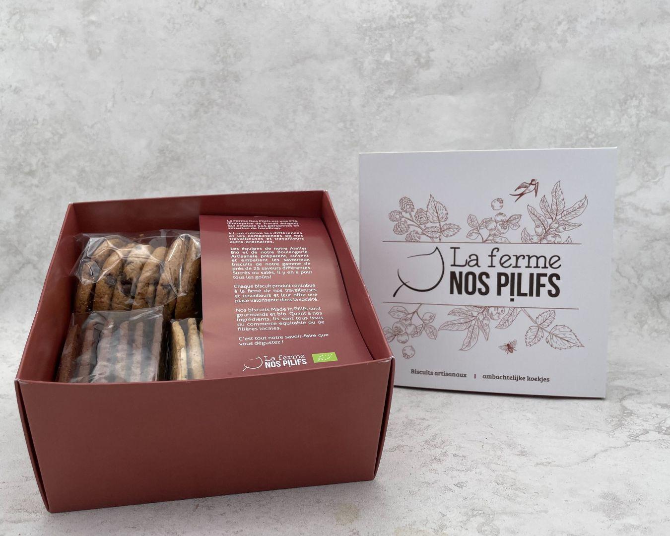 Acheter Coffret assortiment de biscuits de la ferme Nos Pilifs en ligne