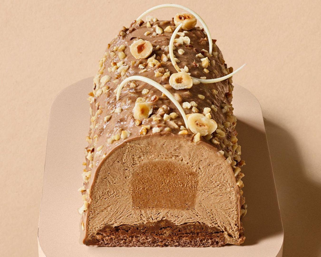 Acheter Grande bûche pure praliné en ligne