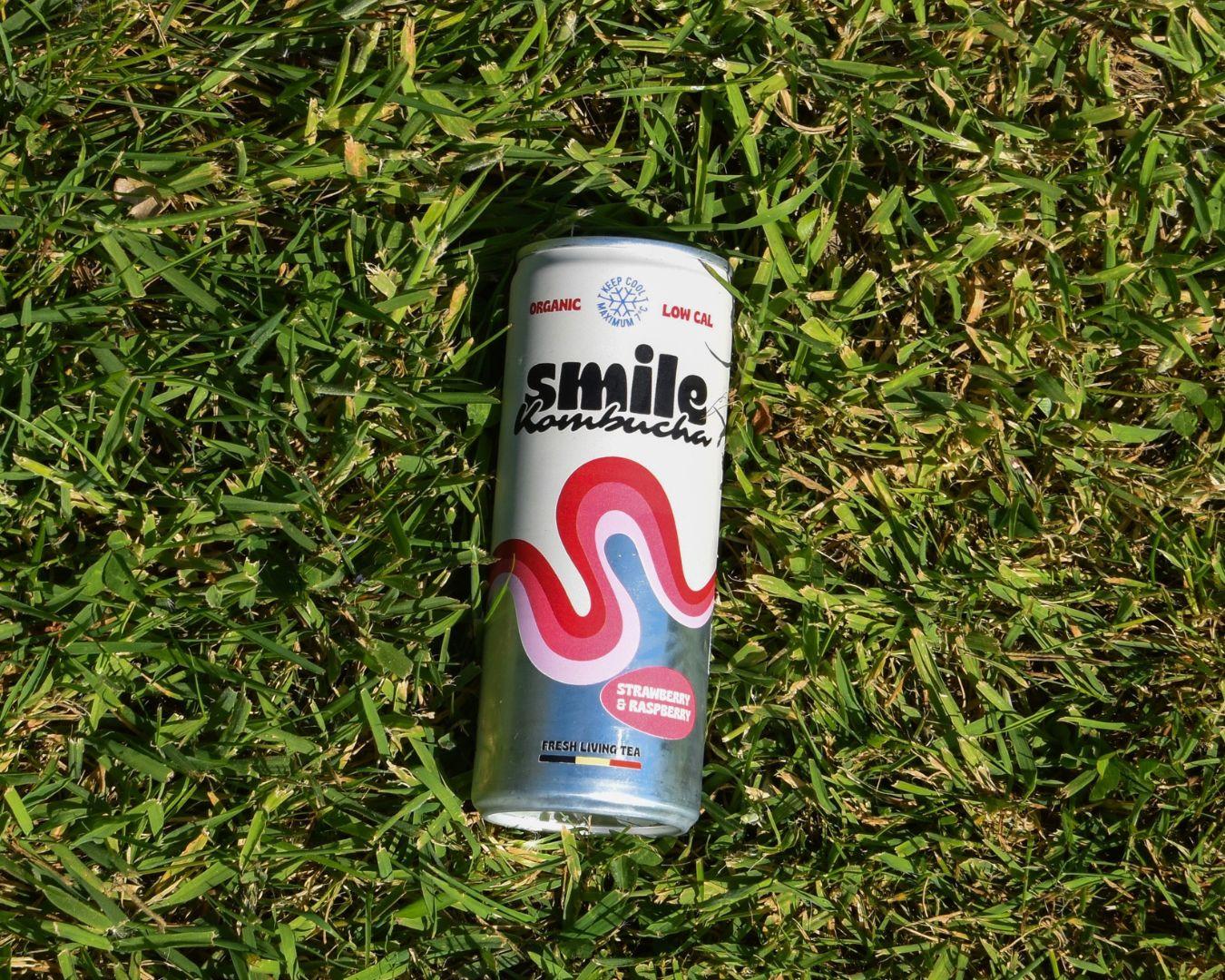 Acheter Kombucha strawberry & raspberry en canette en ligne