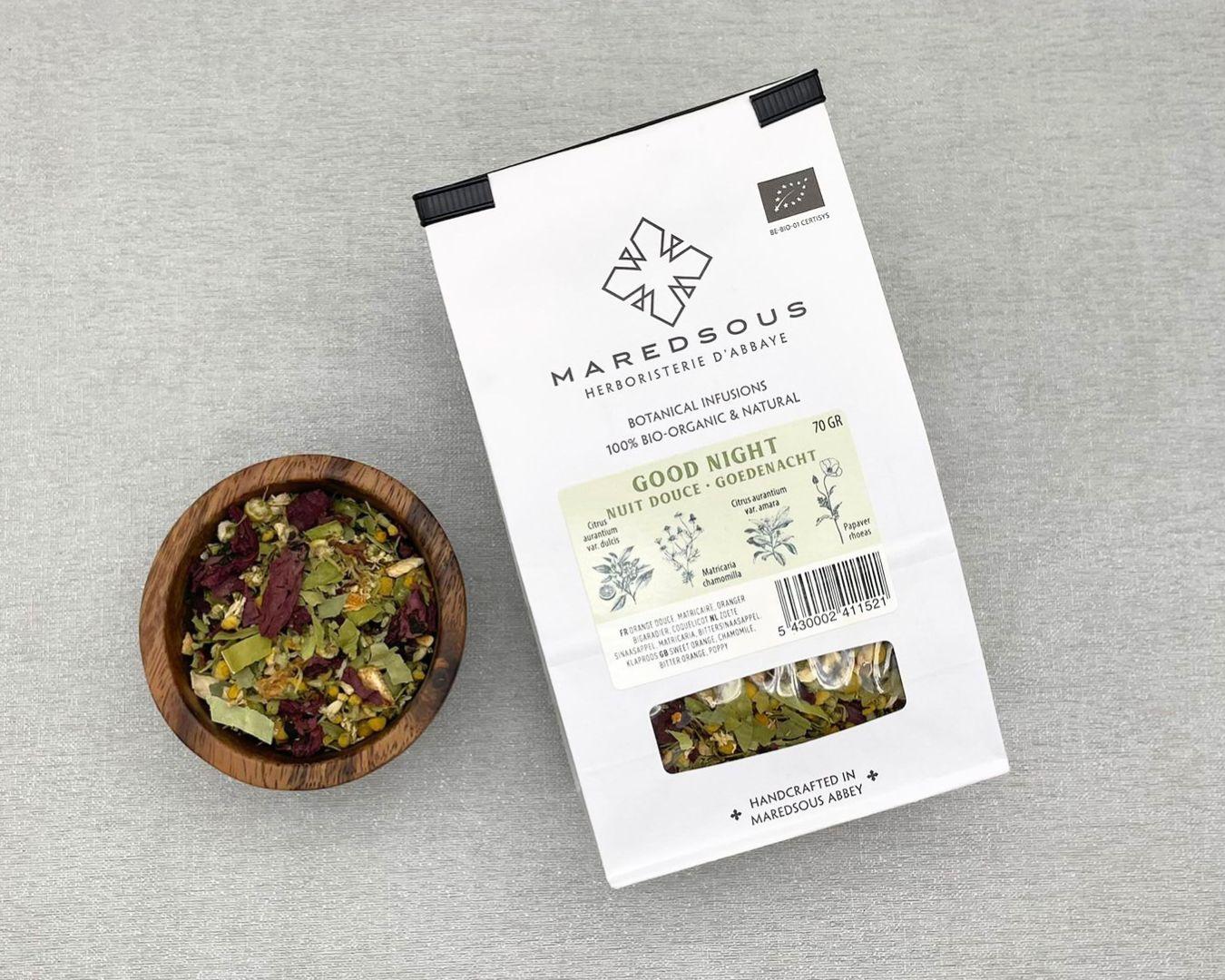 Acheter Abbaye de Maredsous, infusion botanique "bonne nuit" en ligne