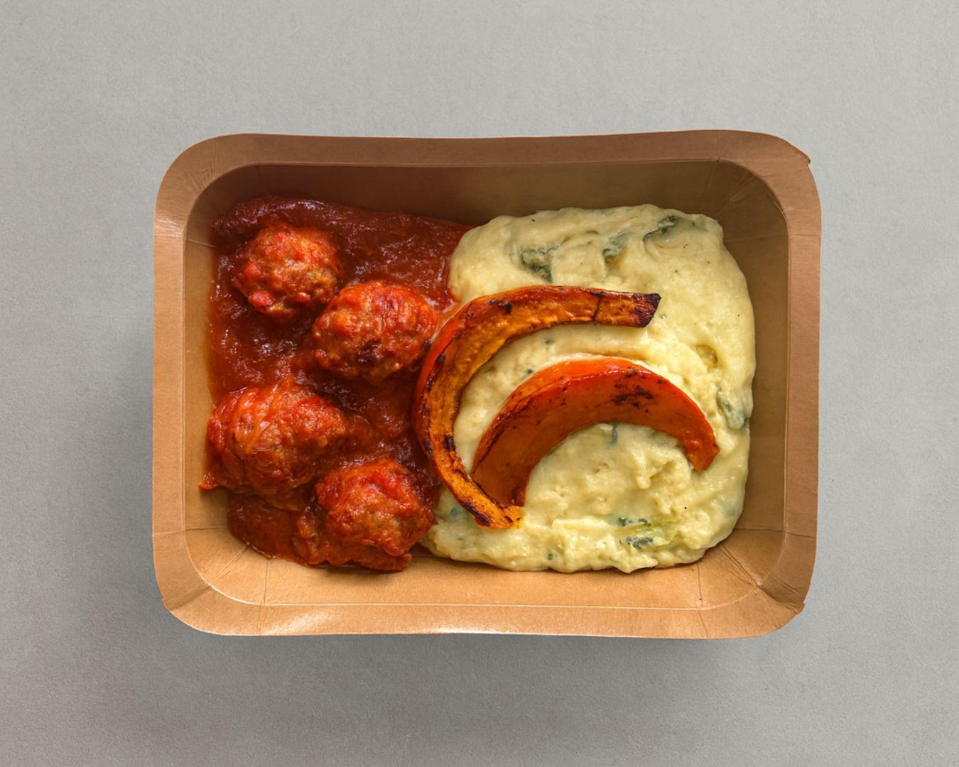 Acheter Boulettes sauce tomate & stoemp épinards en ligne