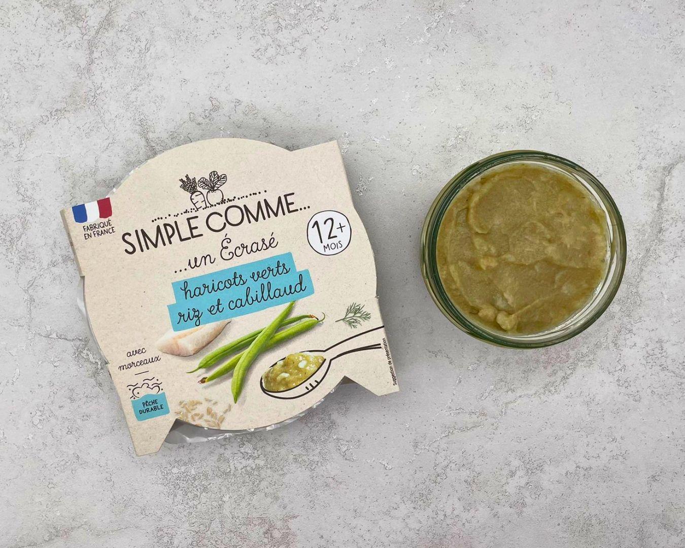 Acheter Assiette haricots verts, cabillaud et riz, dès 12 mois en ligne