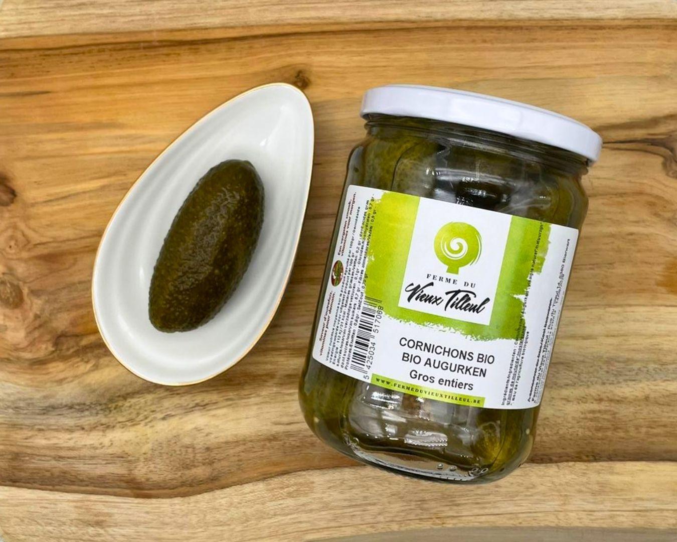 Acheter Cornichons entiers au vinaigre, Ferme du Vieux Tilleul en ligne
