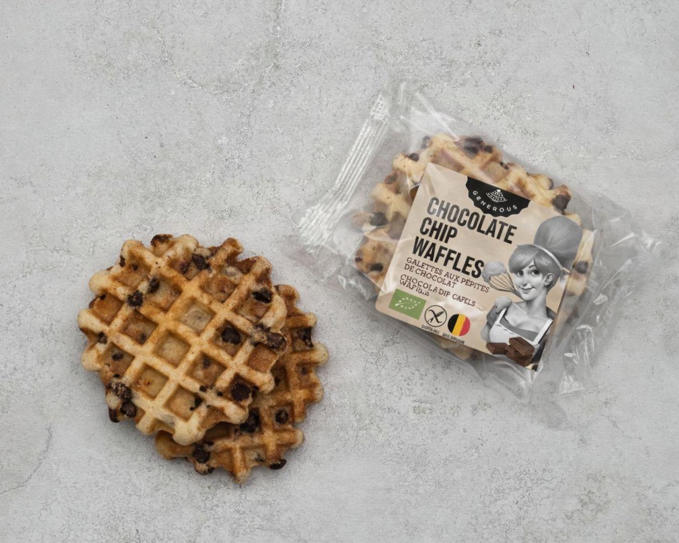 Acheter Galettes aux pépites de chocolat, sans gluten et sans lactose, Wendy Waffle en ligne