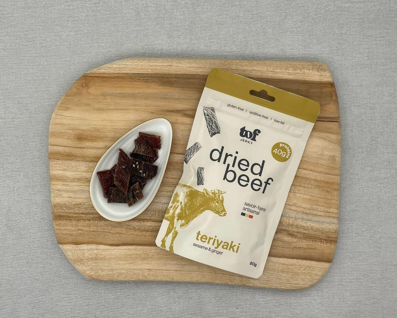 Acheter Boeuf mariné séché Teriyaki, 80gr - NEW en ligne