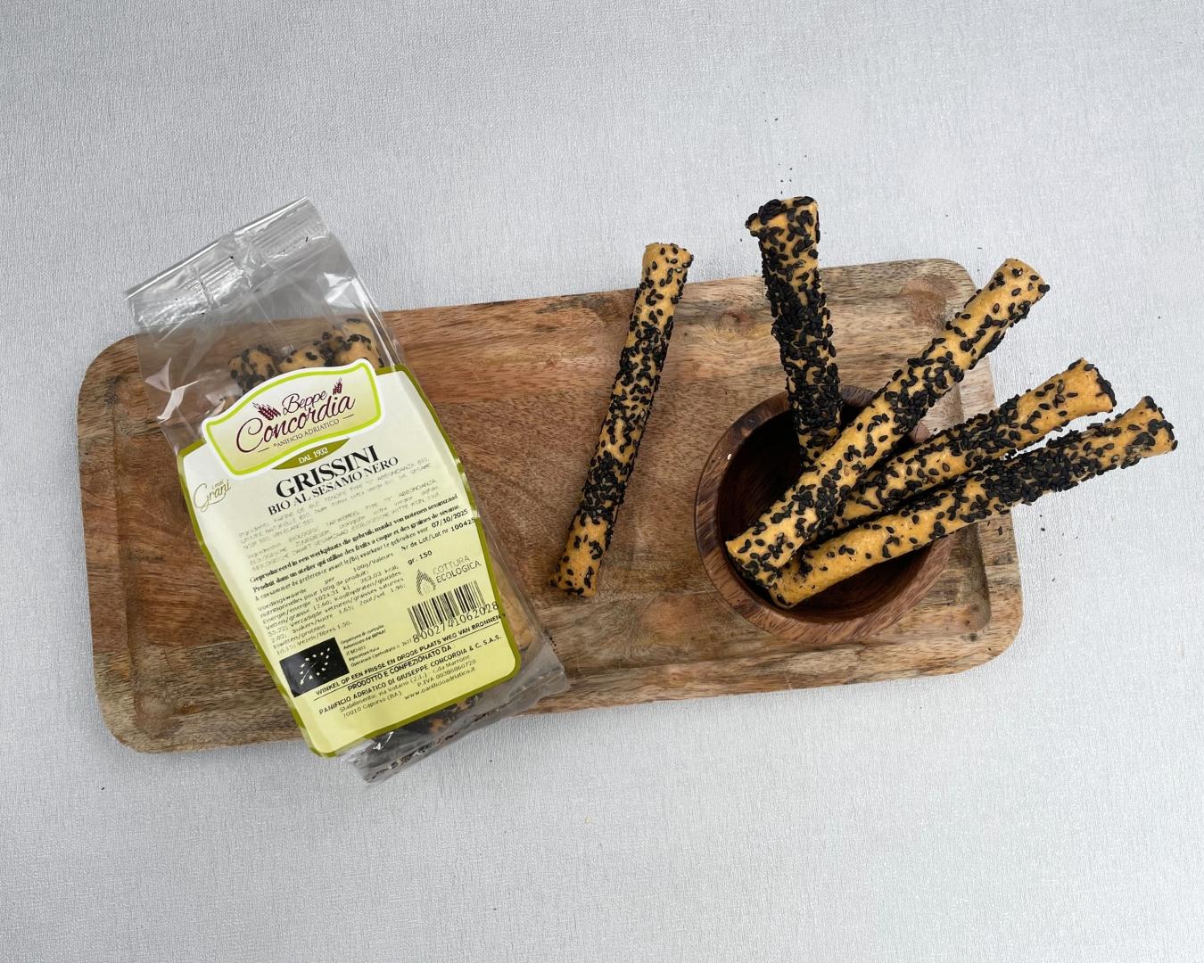 Kopen Grissini met zwarte sesam - anti-afval 150 gr (Bio, Anti-afval, Speciale aanbieding)