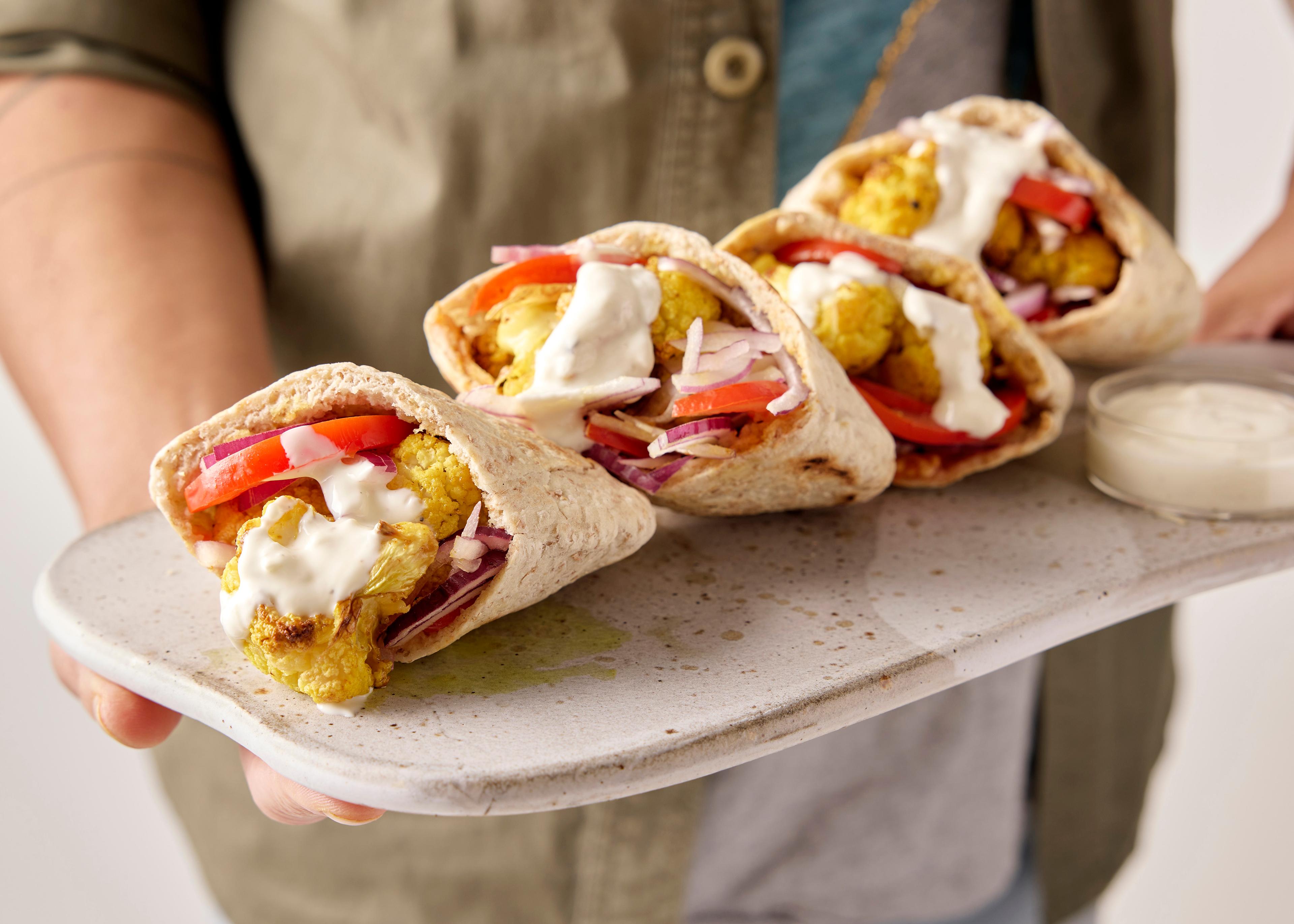 Pita gyros au chou-fleur