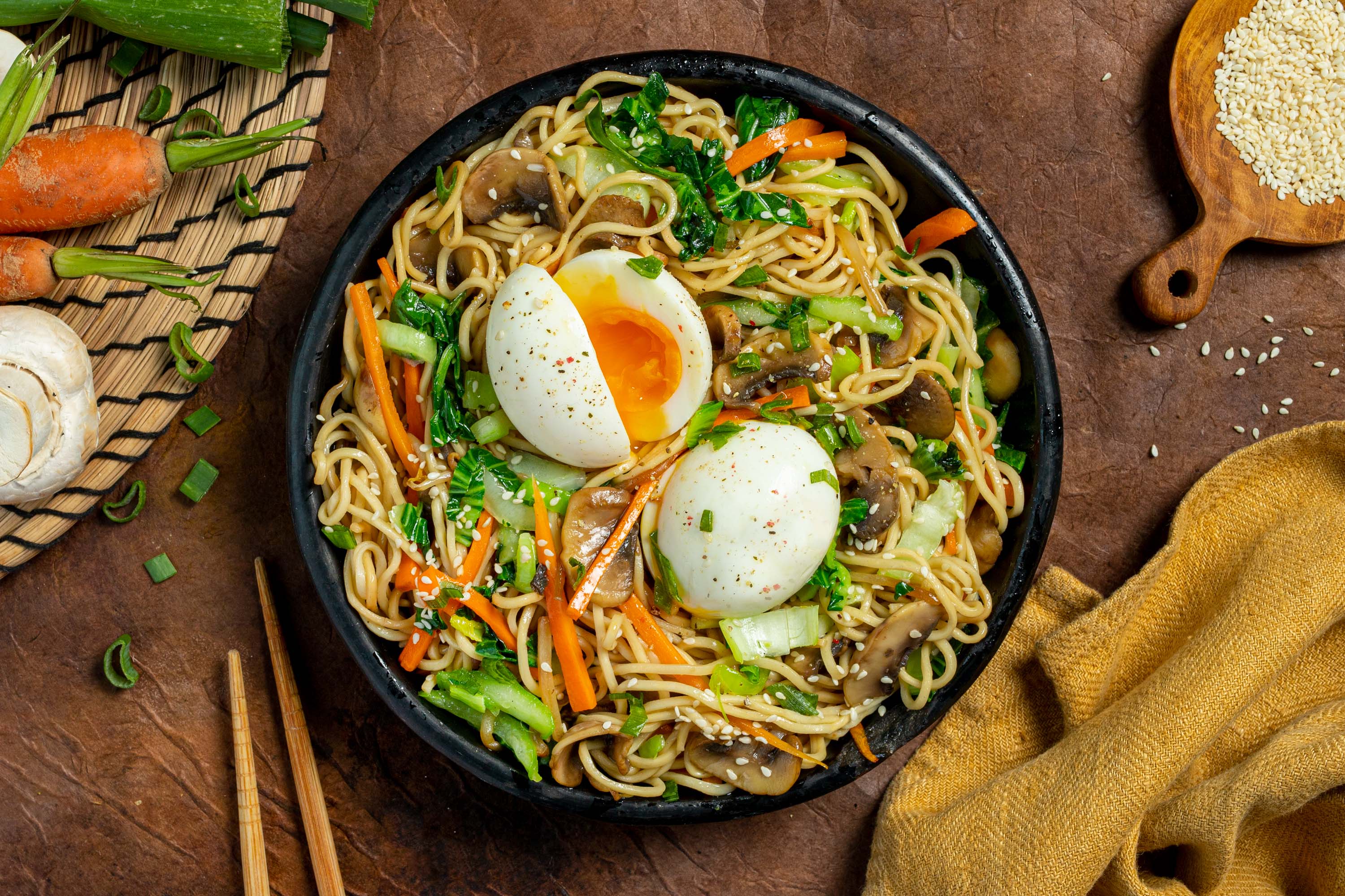 Acheter Nouilles sautées chinoises (Bio, Sans lactose, Veggie, Healthy)