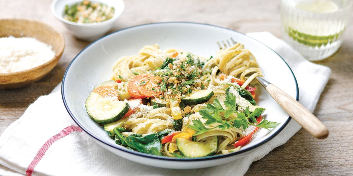 Linguine aux légumes d'été