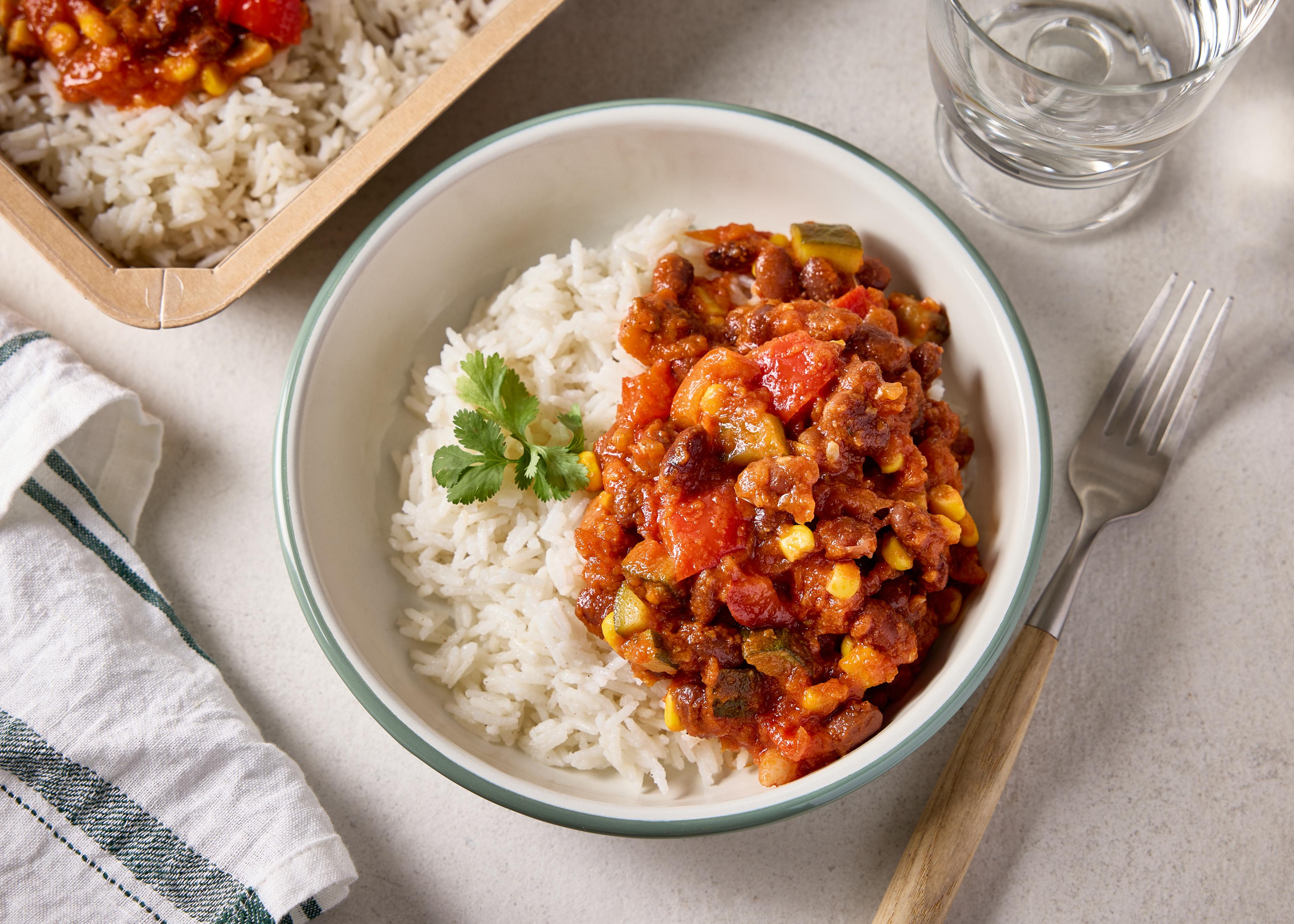 Chili sin carne (plat à réchauffer)