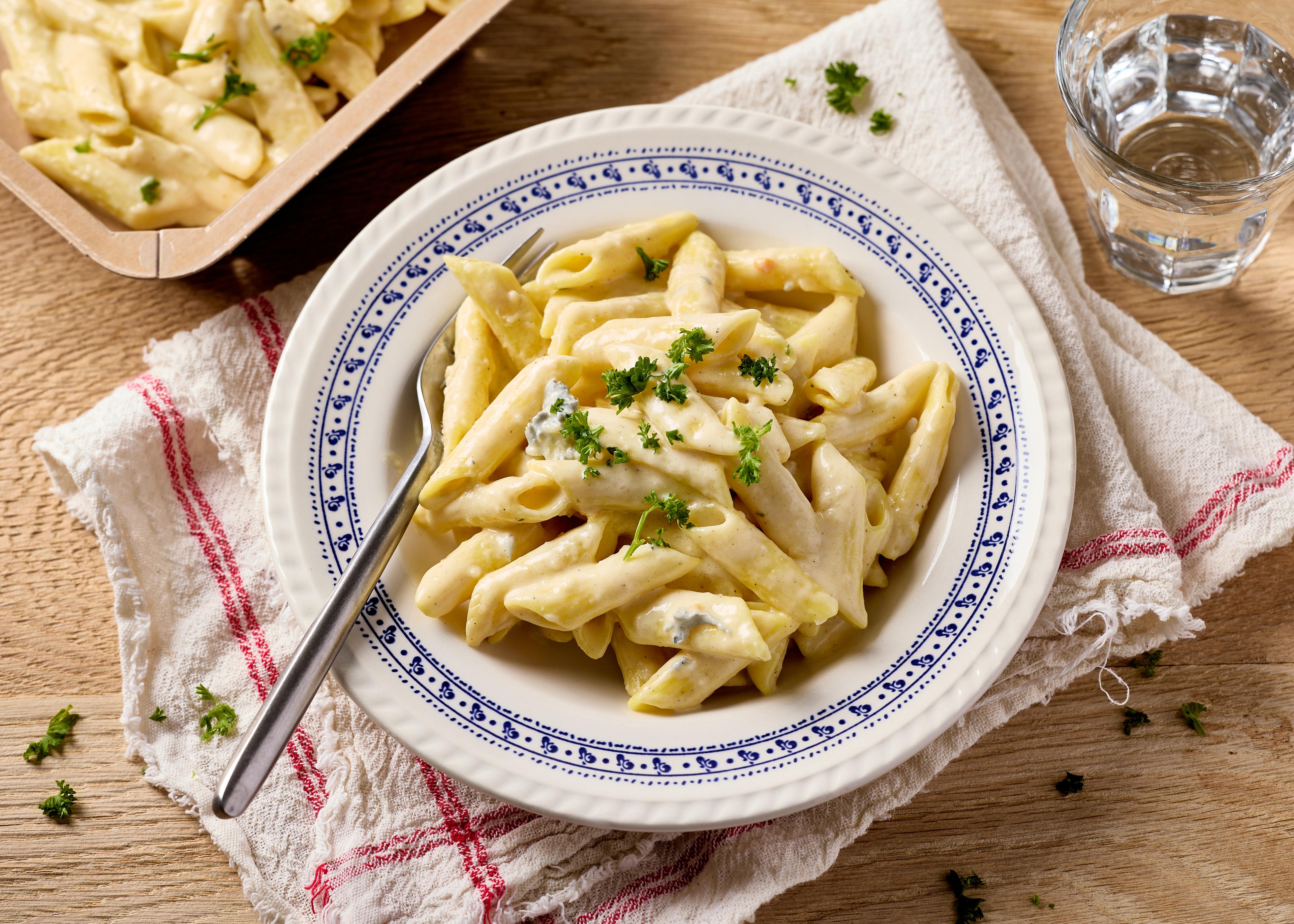 Penne quattro fromaggi (plat à réchauffer)
