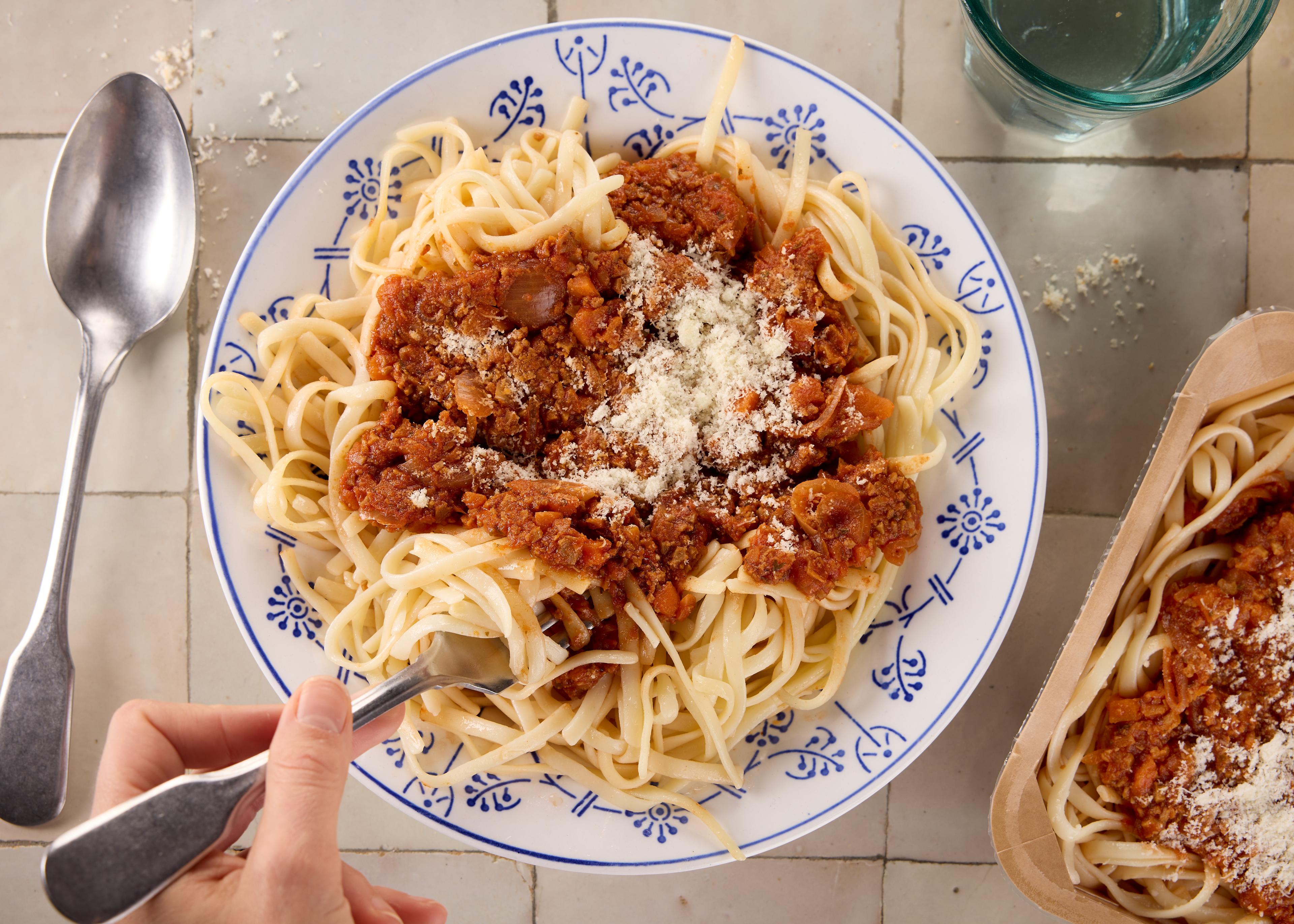 Linguine bolo (plat à réchauffer)