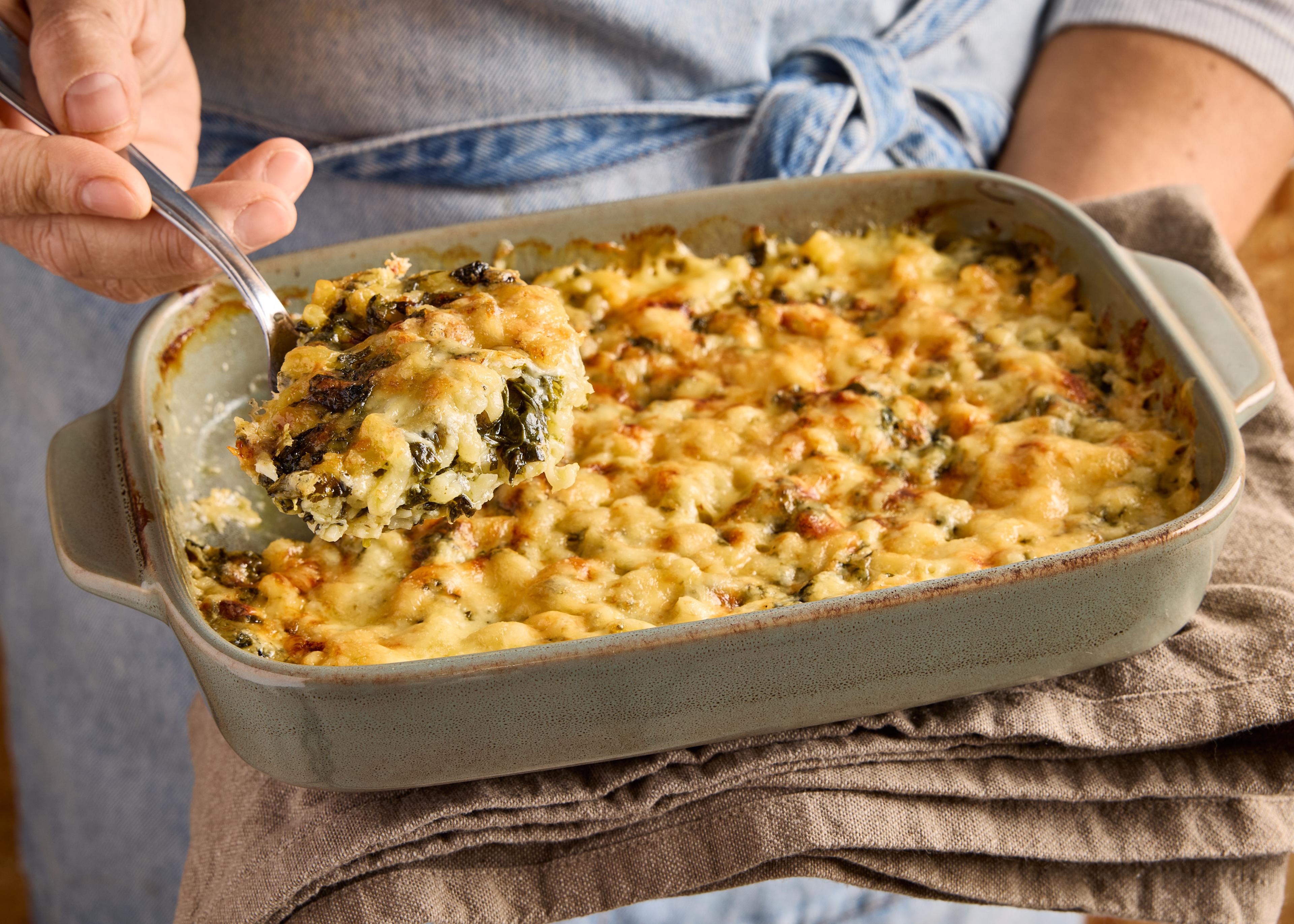 Mac & cheese aux épinards